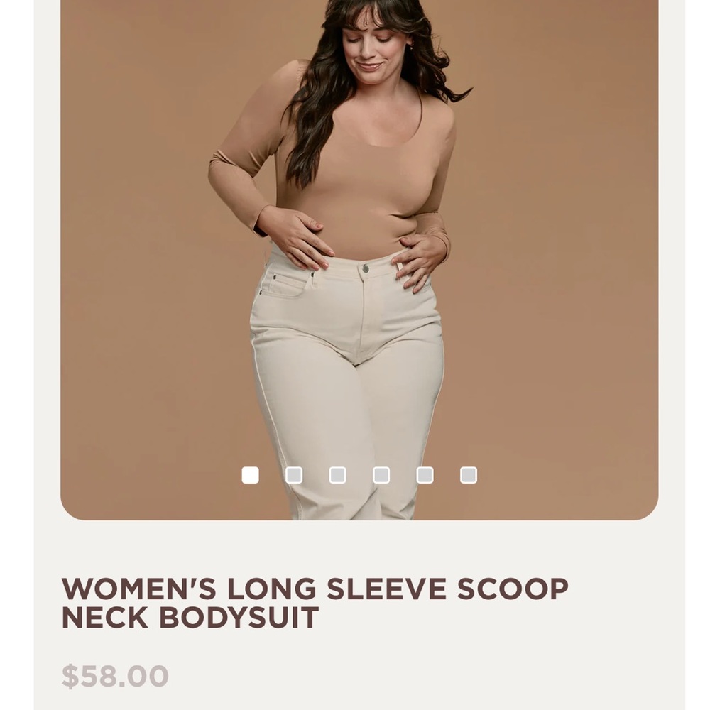 Nuuds Cinnamon Scoop Neck Body Suit - XL (new without tags, just didn’t fit)